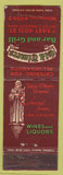 Matchbook Cover - Old Timers NYC bar Federal WEAR