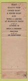 Matchbook Cover - Old Timers NYC bar Federal WEAR