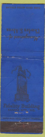 Matchbook Cover - Fidelity Building Kansas City MO Federal WORN