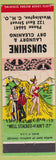 Matchbook Cover - Sunshine Dry Cleaning Washington Court House OH? Hillbilly