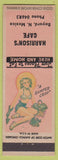 Matchbook Cover - Harrison's Cafe Bayard NM pinup'