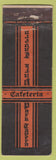 Matchbook Cover - Park Tavern Cafeteria NYC FEDERAL LONG