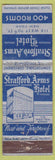 Matchbook Cover - Strafford Arms Hotel NYC FEDERAL LONG