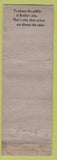 Matchbook Cover - Realin's Buffet NYC? FEDERAL LONG WORN'