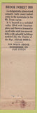 Matchbook Cover - Brooks Forest Inn Brook Forest CO FEDERAL LONG Evergreen