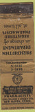 Matchbook Cover - Hall Benedict Drug New Haven CT Federal LONG