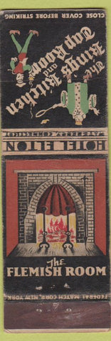 Matchbook Cover - Hotel Elton Waterbury CT FEDERAL LONG CREASE