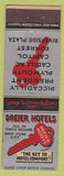 Matchbook Cover - Dreier Hotels NYC Federal LONG