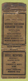 Matchbook Cover - Hotel Medford OR FEDERAL LONG WORN