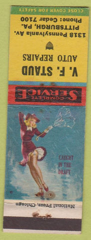 Matchbook Cover - WV Strand Auto Repair Pittsburgh PA pinup