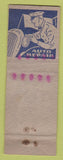 Matchbook Cover - WV Strand Auto Repair Pittsburgh PA pinup