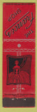 Matchbook Cover - Frances Shop women's dresses girlie South Bend IN Midget'