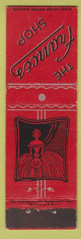 Matchbook Cover - Frances Shop women's dresses girlie South Bend IN Midget'