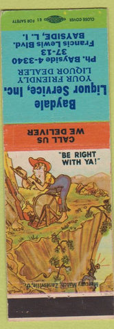 Matchbook Cover - Baydale Liquor LI NY Hillbilly