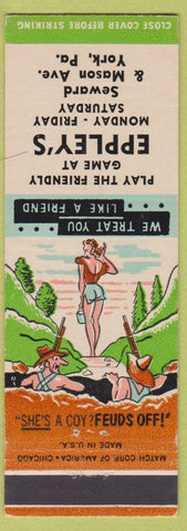 Matchbook Cover - Eppley's York PA Pinup