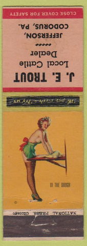 Matchbook Cover - JE Trout Codorus PA WORN Pinup