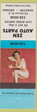 Matchbook Cover - Zen Auto Parts Hamilton ON Pinup