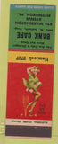 Matchbook Cover - Bank Cafe Pittsburgh PA Pinup