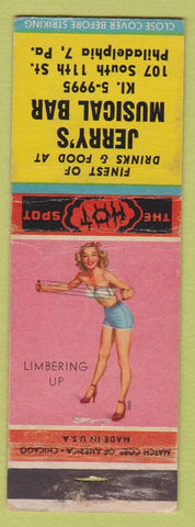 Matchbook Cover - Jerry's Musical Bar Philadelphia PA Pinup