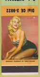 Matchbook Cover - RL Gutshall Texaco oil gas Harrisburg PA Pinup
