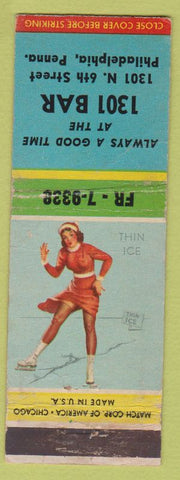 Matchbook Cover - 1301 Bar Philadephia PA WEAR Pinup