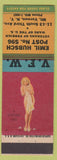 Matchbook Cover - VFW Emil Hubsch Mount Vernon NY Pinup