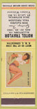 Matchbook Cover - RMS 1962 Hotel Traylor Allentown PA Pinup