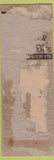 Matchbook Cover - Superior Match George Foulger Toledo OH Pinup