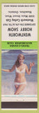 Matchbook Cover - Wentworld Hobby Shop Hamilton ON Curling Pinup