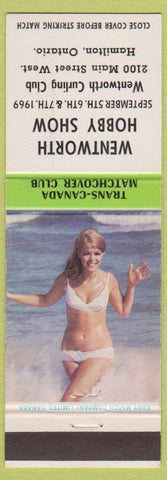 Matchbook Cover - Wentworld Hobby Shop Hamilton ON Curling Pinup