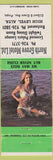 Matchbook Cover - North Grove Motel High Level AB Pinup