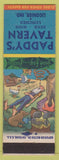 Matchbook Cover - Paddy's Tavern Ligonier IN Hillbilly