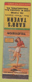 Matchbook Cover - Karr's Tavern Philadelphia PA WORN Pinup