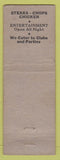 Matchbook Cover - Jimmie's Palm Lounge Chicago IL Pinup
