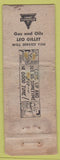 Matchbook Cover - Paul Mabel's Tavern ST Augustine IL freid chicken WORN Pinup