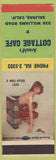 Matchbook Cover - Arnold's Cottage Cafe Salinas CA Pinup