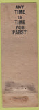 Matchbook Cover - De Clerk Bros Moline IL WORN Pabst Beer Pinup