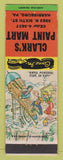 Matchbook Cover - Clark's Paint Mart Harrisburg PA Hillbilly