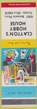 Matchbook Cover - Clayton's Hobby House Toledo OH Hillbilly