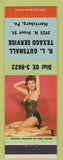 Matchbook Cover - RL Gutshall Texaco oil gas Harrisburg PA Pinup