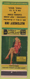 Matchbook Cover - Hatchery Inn Paris MI Carmel Corn Pinup