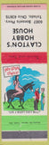Matchbook Cover - Clayton's Hobby House Toledo OH Hillbilly