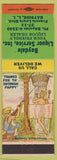 Matchbook Cover - Baydale Liquor LI NY Hillbilly
