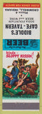 Matchbook Cover - Biddle's Cafe Tavern Cromwell IN Low Phone # Hillbilly