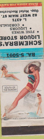 Matchbook Cover - Schembra's Liquor Rochester NY Pinup