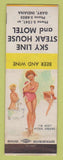 Matchbook Cover - Sky Line Steak House Gary IN Pinup