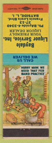 Matchbook Cover - Baydale Liquor LI NY Hillbilly