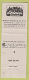 Matchbook Cover - Leima Salzburz girlie carpet wallpaper Austria?