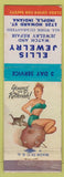 Matchbook Cover - Ellis Jewelry Watch Repair Indianapolis IN pinup