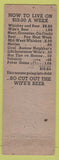 Matchbook Cover - Hotel Hamm Breinigsville PA pinup